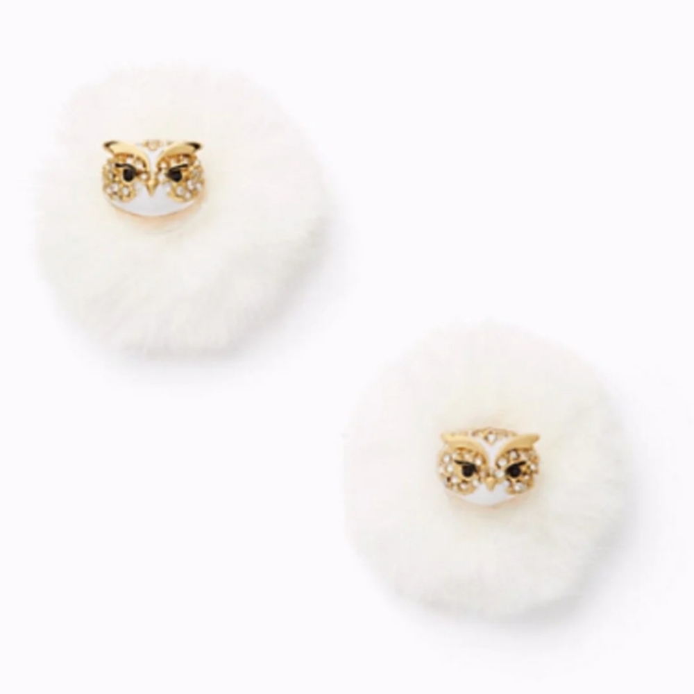 Nwt Kate Spade Star Bright Reversible Owl Earrings